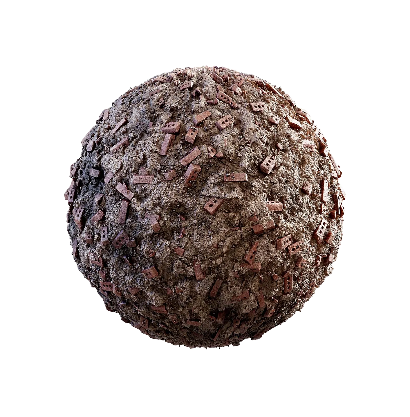 砖和泥土碎石250610578