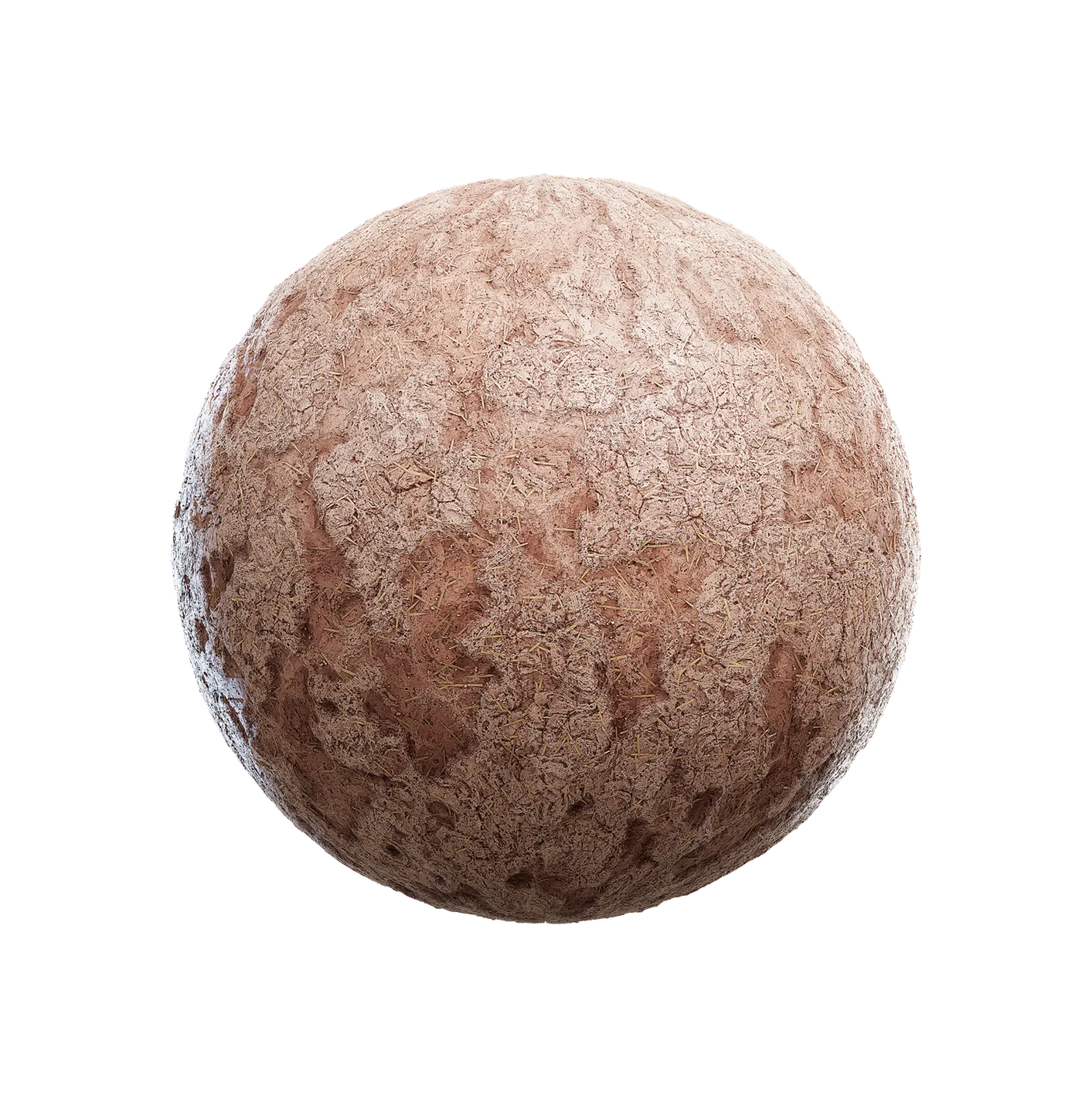 粗糙棕色粘土地面带树枝2506101328