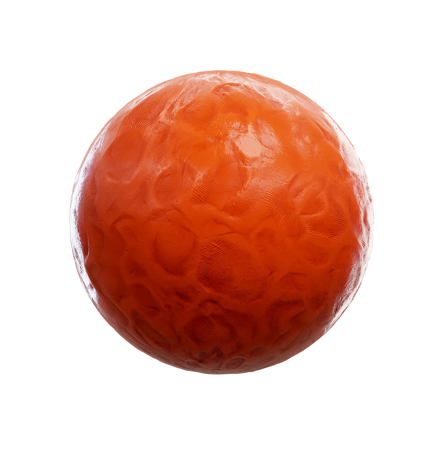 红色雕塑粘土2506101345