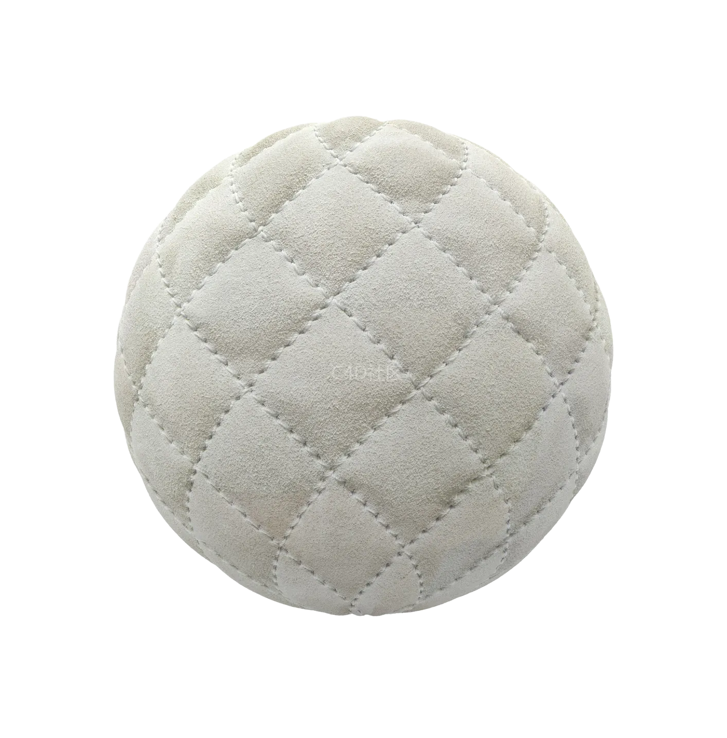 绗缝白色麂皮250610536