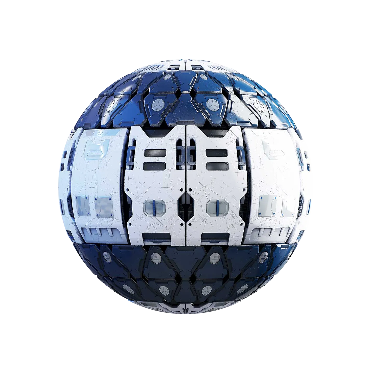 蓝白空间站墙壁2506091564