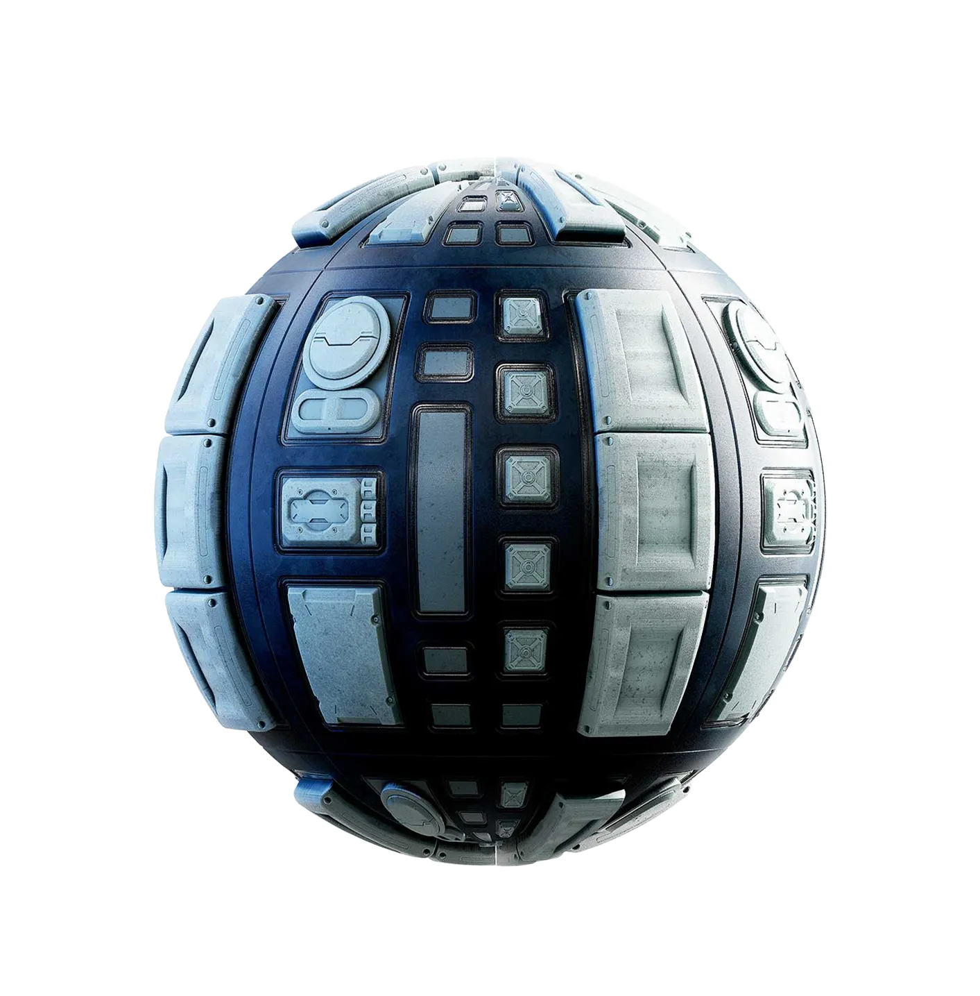 蓝色空间站墙壁2506091570