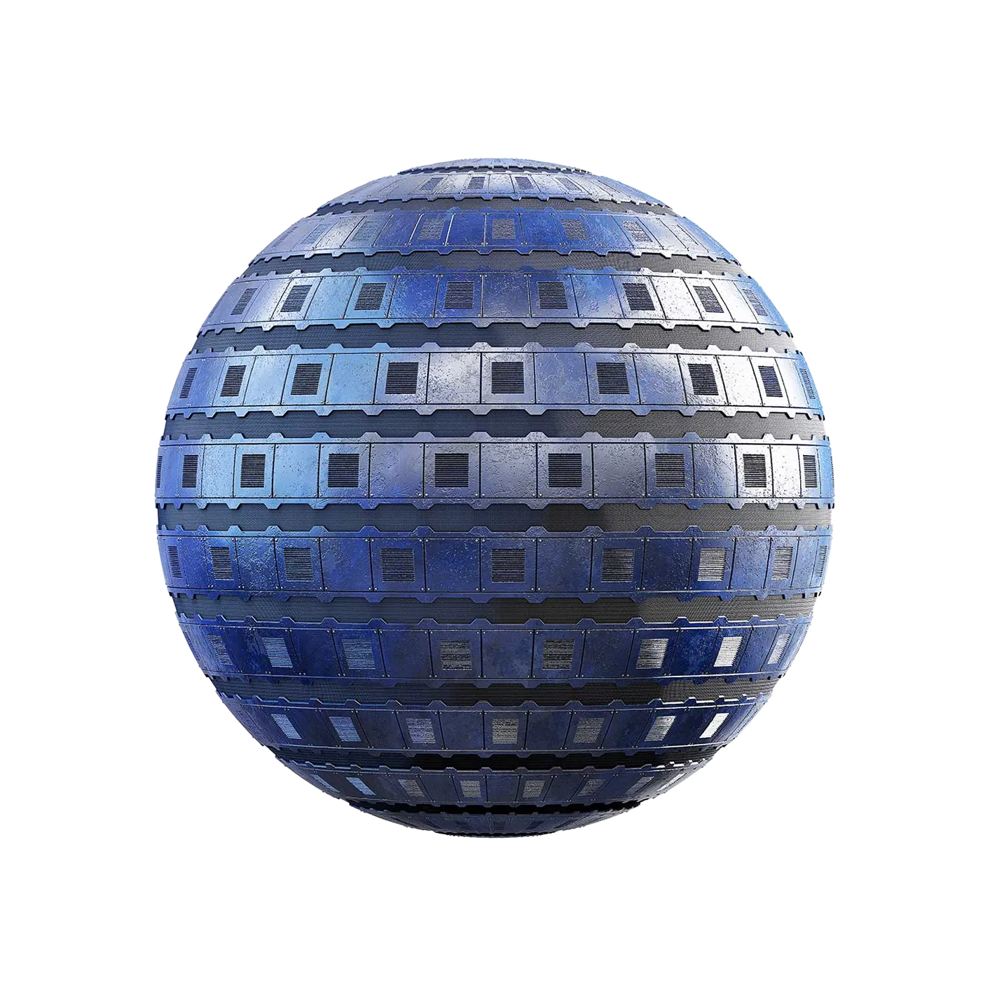 蓝色金属墙2506091569