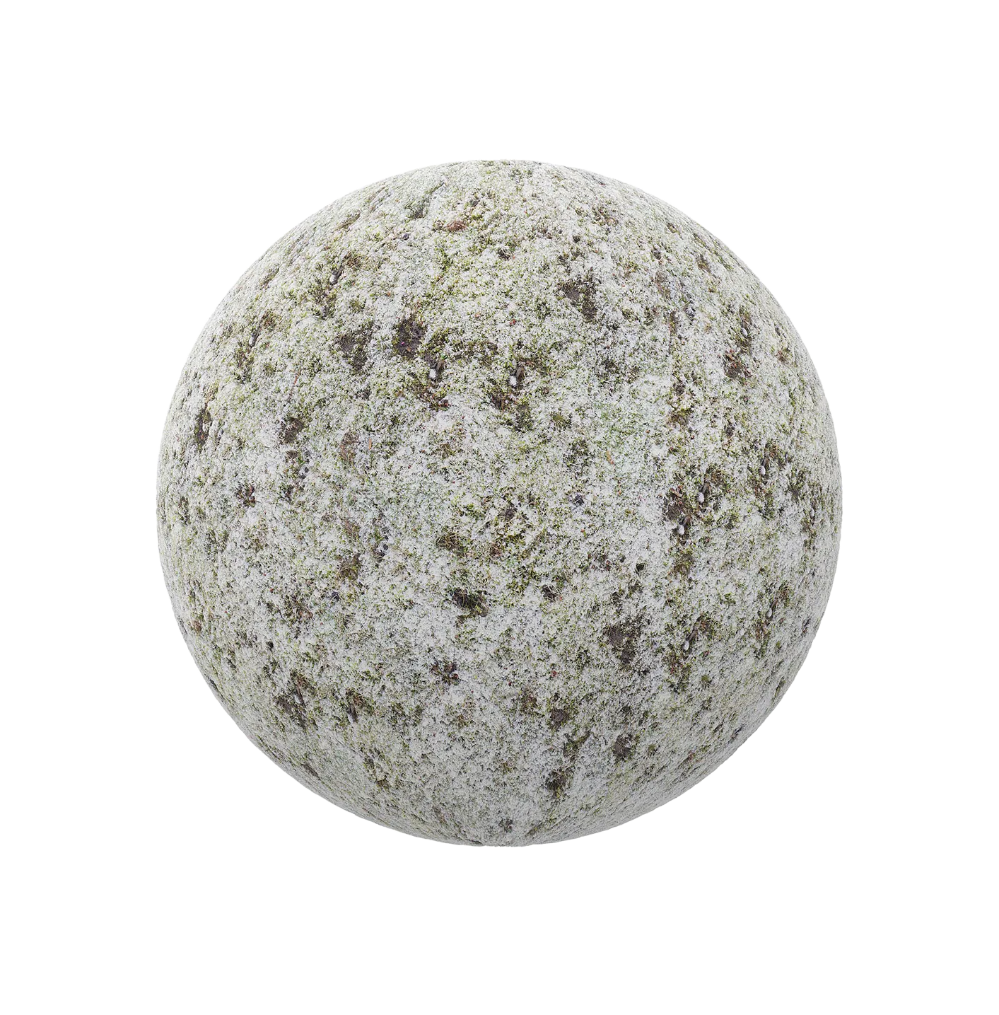 覆盖草和泥土的雪250609369