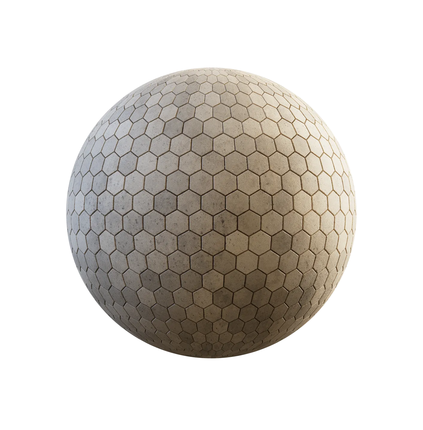 黄色六边形混凝土人行道250610939