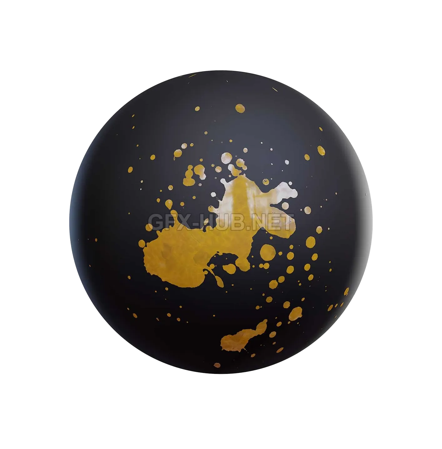 黄色油漆污渍贴花2506101312