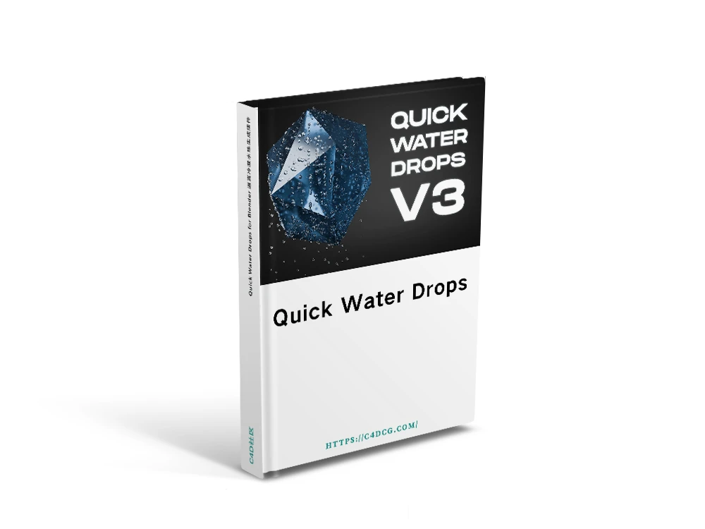 Quick Water Drops 3.0 for Blender 逼真冷凝水珠生成插件