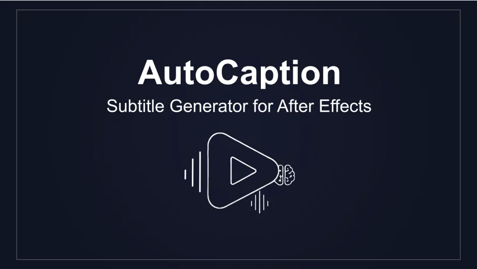 AutoCaption v4.6.1 for After Effects-Premiere Pro 自动字幕生成插件1