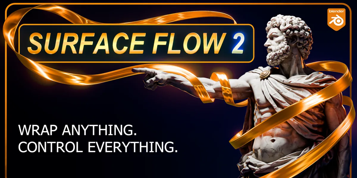 SurfaceFlow v2.0.0 for Blender 曲面流线建模插件