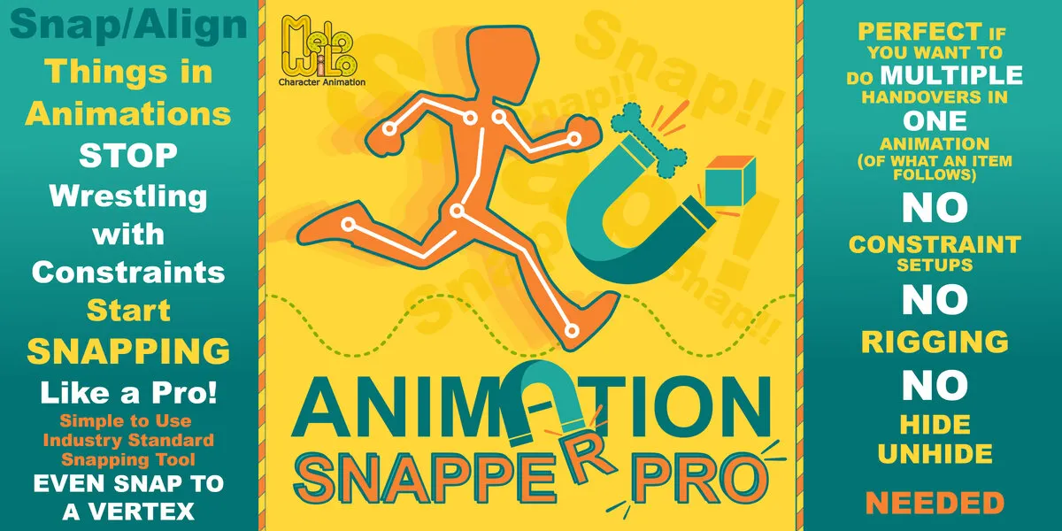 Animation Snapper Pro v2.1 for Blender 动画捕捉对齐插件