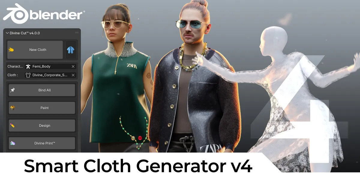 Divine Cut v4.0.9 for Blender 智能切割建模插件