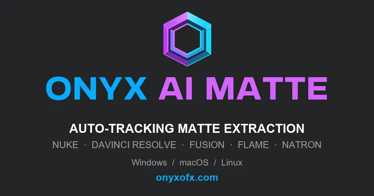 ONYX AI Matte v3.3.0 for OFX 视频AI遮罩插件
