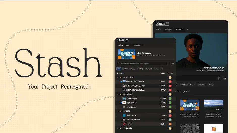 Stash V1.1.0 for After Effects 工程素材暂存插件