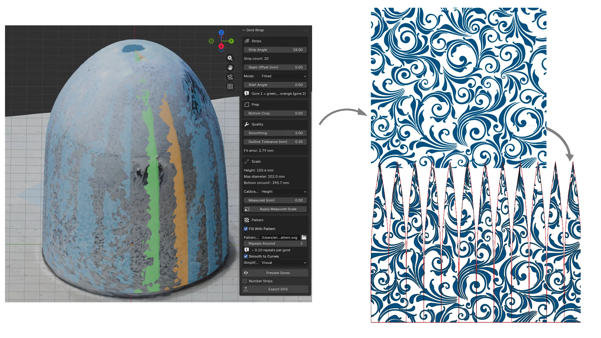 Gore Wrap v0.7.5 for Blender 几何包裹与变形插件
