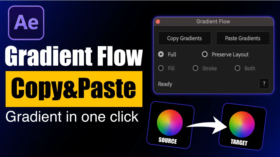 Gradient Flow v1.1 for After Effects 渐变流动动效插件