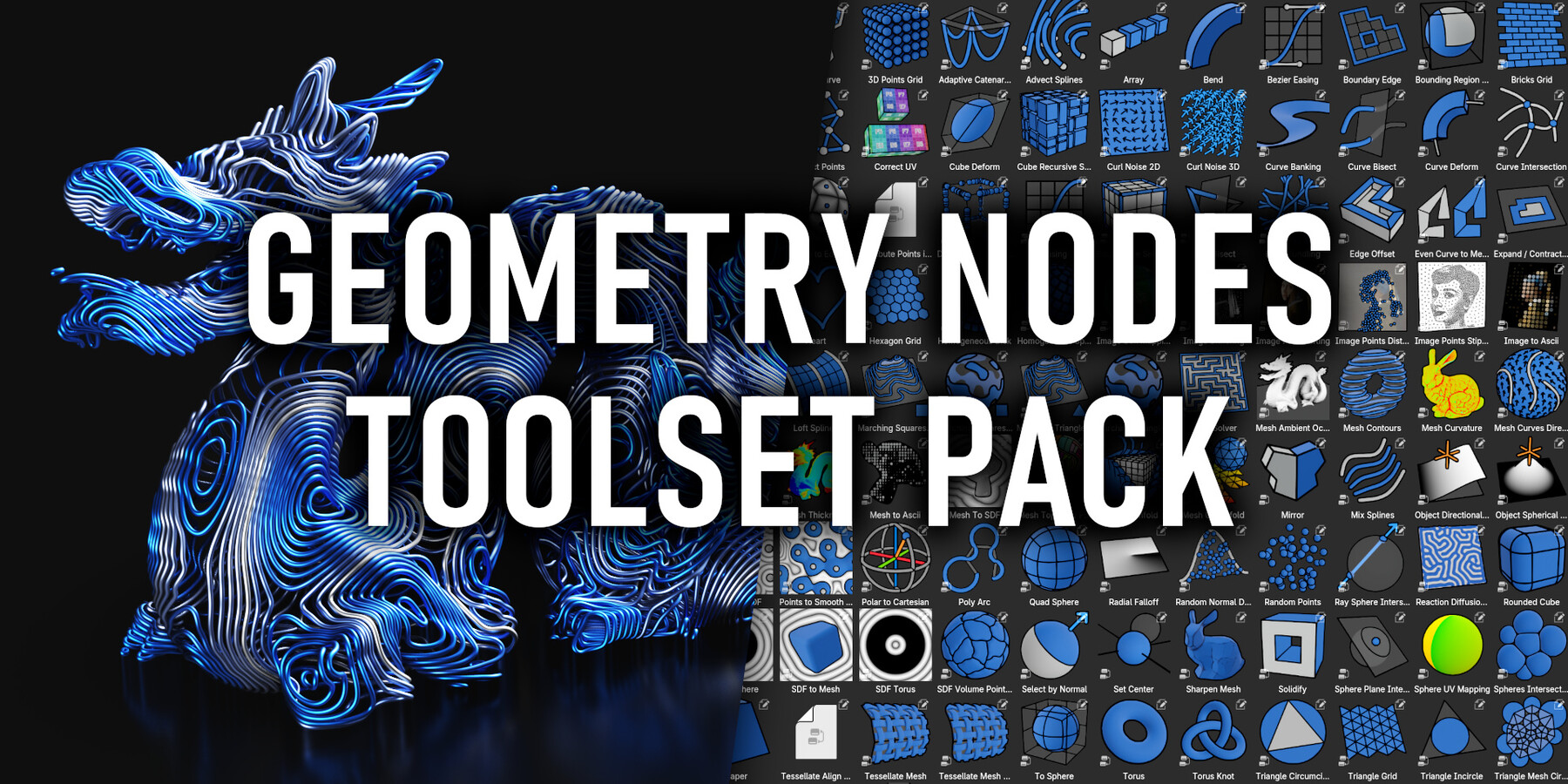 Higgsas Geometry Nodes Toolset 5.0 for Blender 几何节点组库