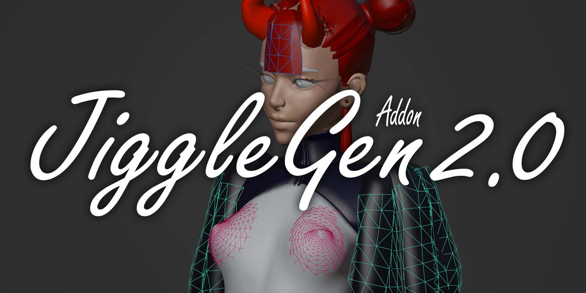 JiggleGen 2.0.0 for Blender 代理网格次级运动