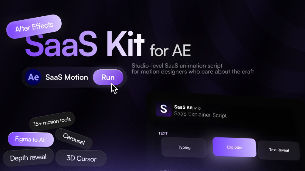 SaaS Kit 1.0 for After Effects 软件产品演示工具