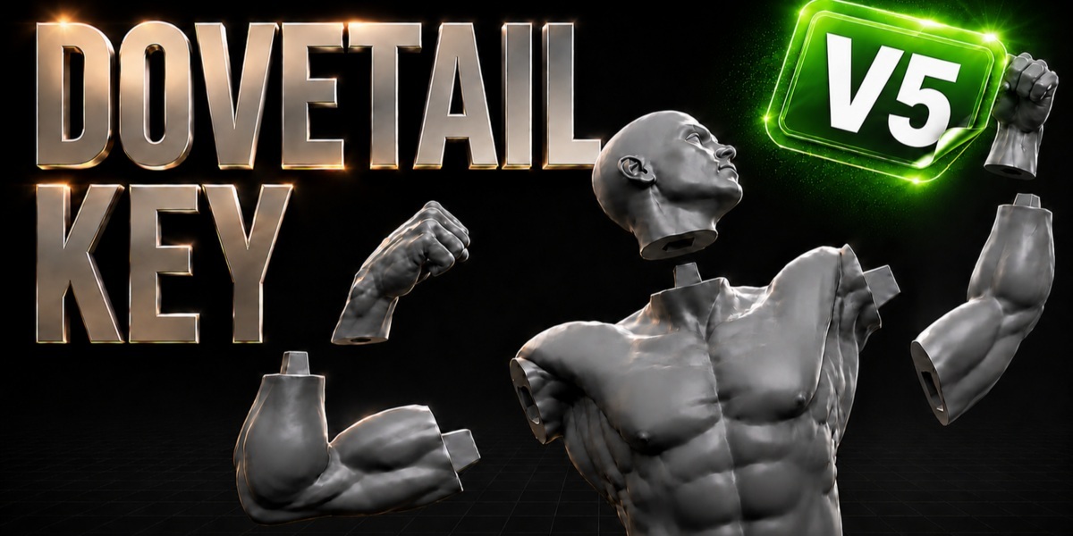 Dovetail Key 3.0.0 for Blender 打印模型拆分拼接