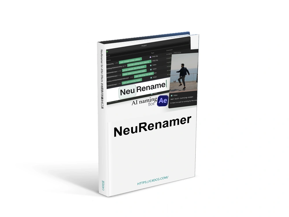 NeuRenamer 1.0.1 for After Effects 本地图像识别重命名工具