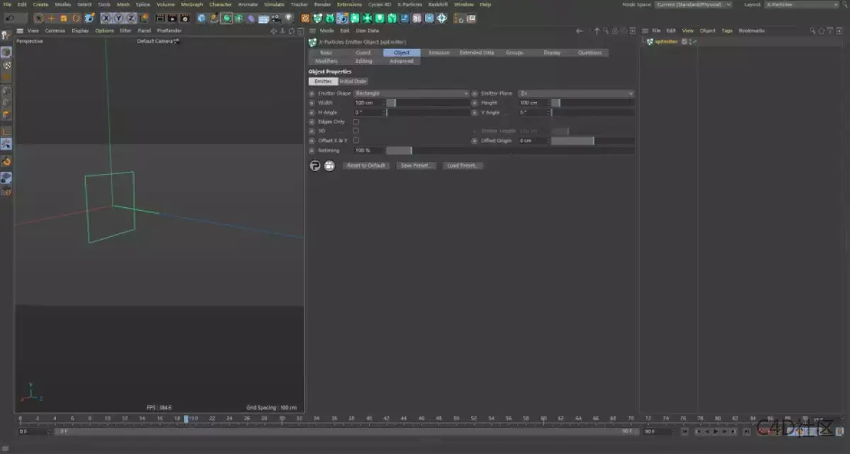 X-particles Emitter-Object