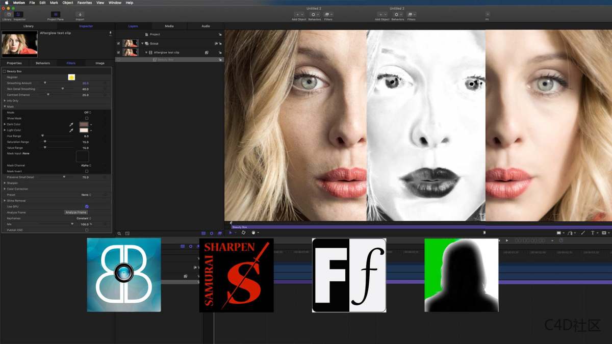 Digital Anarchy bundle 2022.12 CE Fro After Effects 2015-2024 人物皮肤磨皮插件