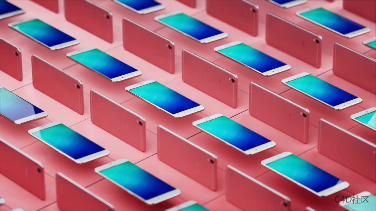 OPPO R9手机宣传视频-烧麦大佬的C4D动态作品