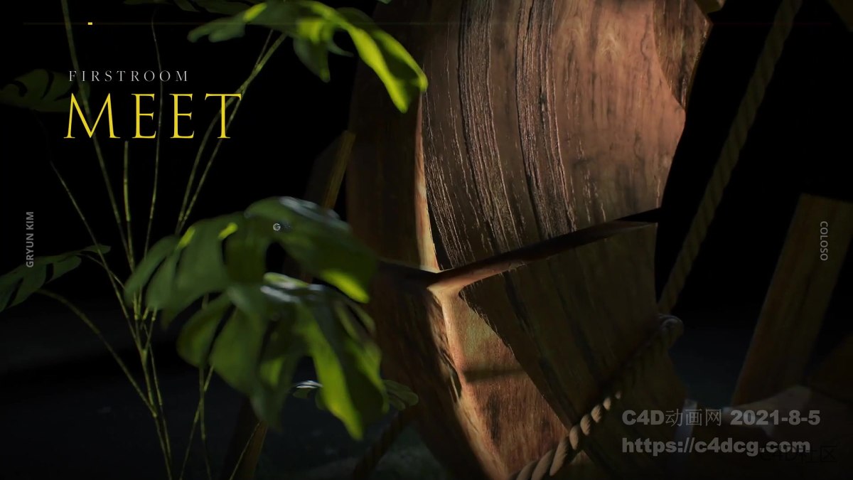 Kimgryun在科罗拉多的C4D讲座预热短片-木材渲染