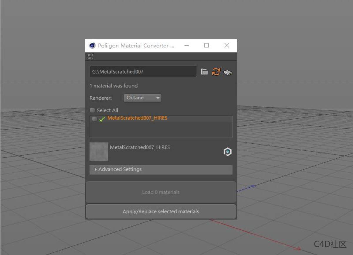 POLIIGON Material Convert 1.5.2 Fro CINEMA 4D 材质转换脚本