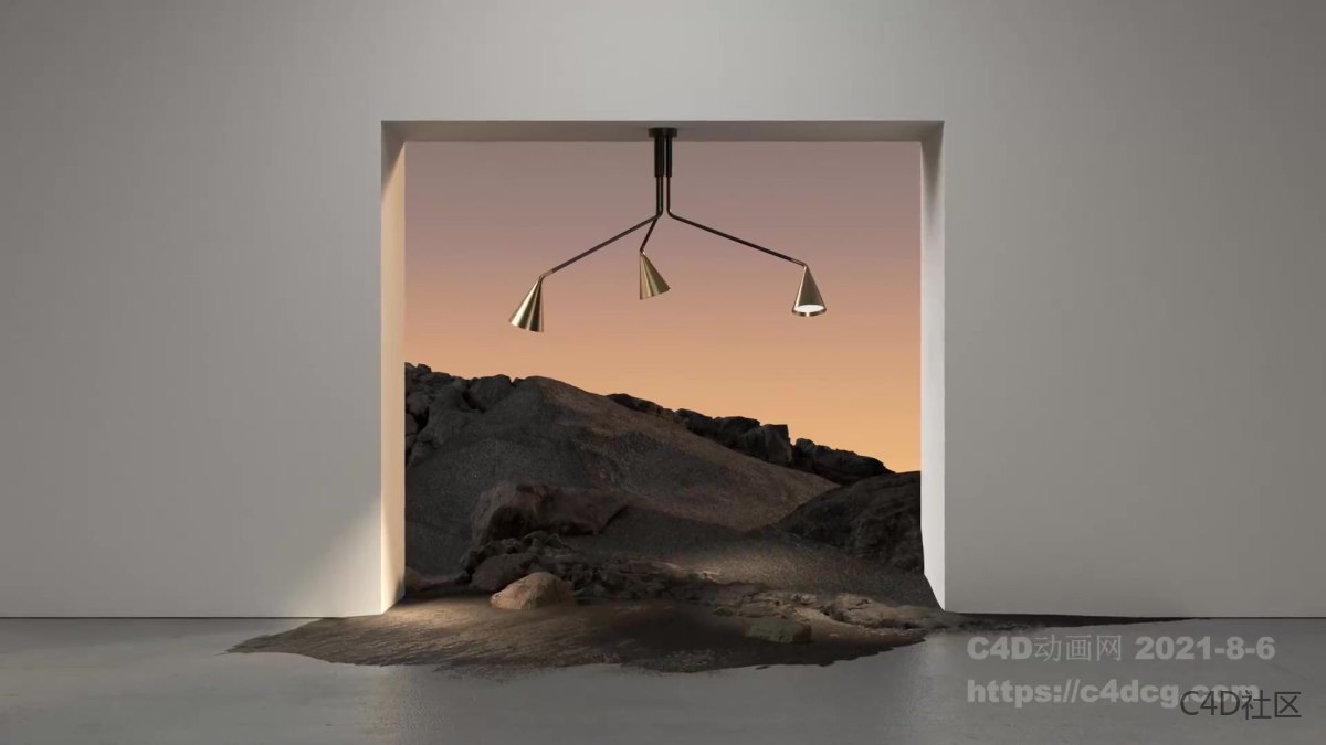 某品牌的吊灯灯饰宣传动画