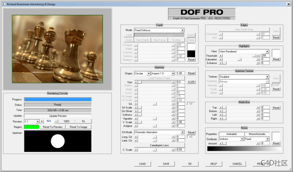 RichardRosenman DOF PRO V5.2 for Photoshop 景深插件专业版