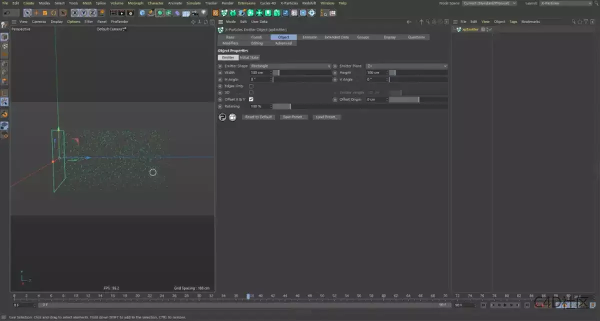 X-particles Emitter-Object