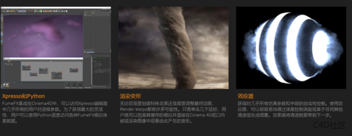 Sitni Sati FumeFX 5.0.7 for Cinema 4D 流体动力学模拟插件