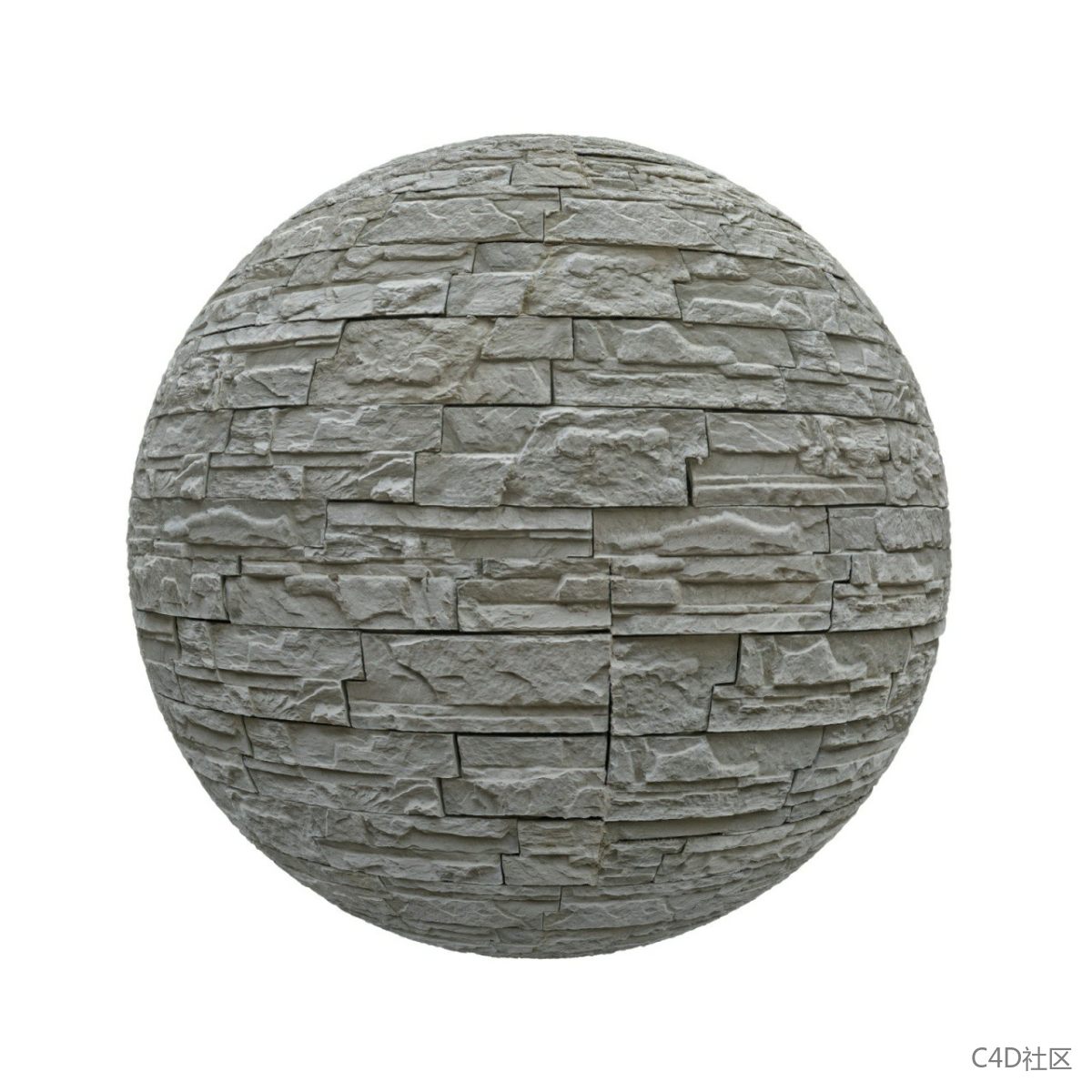 灰色不规则粗糙石头砖墙