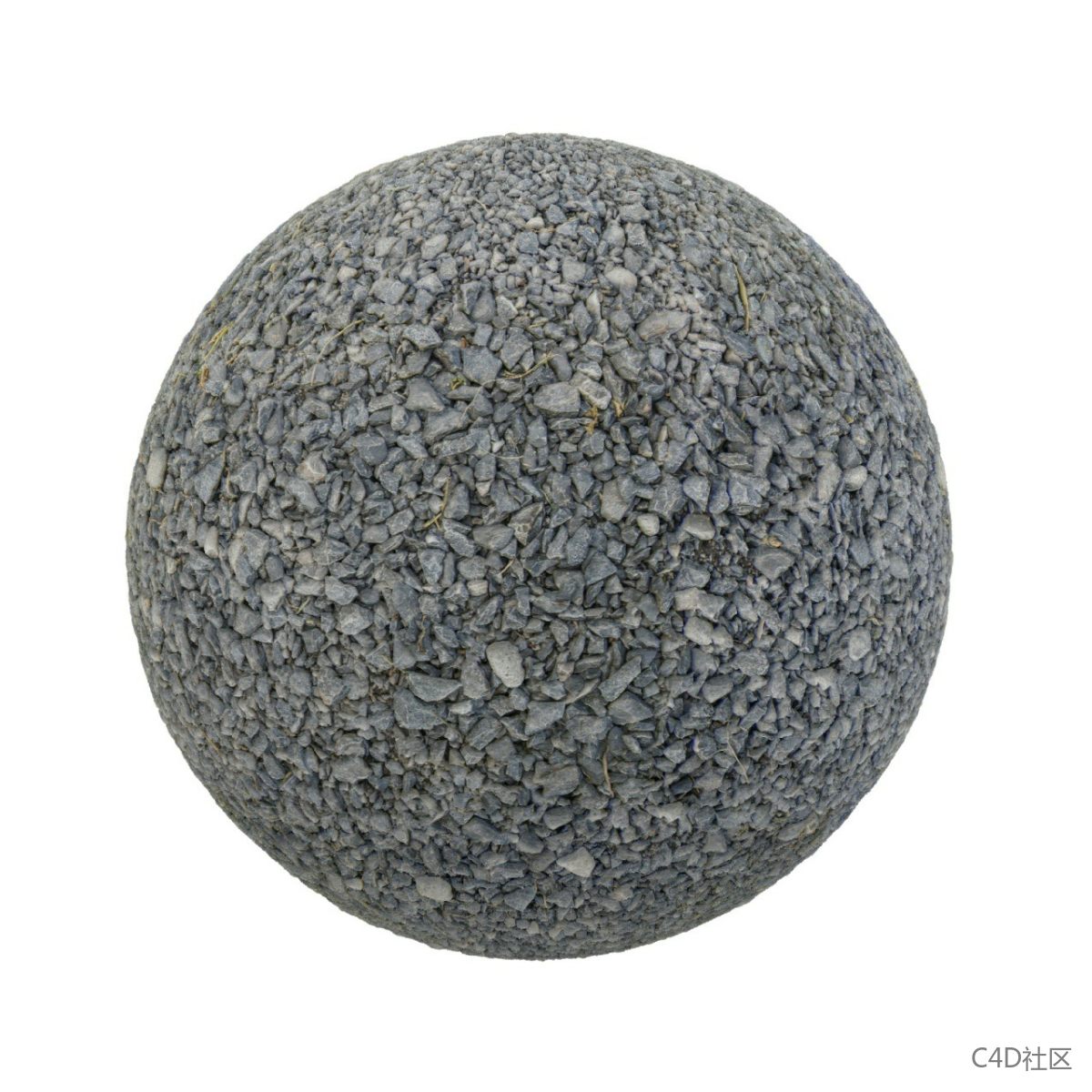 ​灰色散乱的砾石