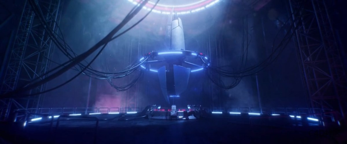 超写实的山谷和星空星球动画艺术作品