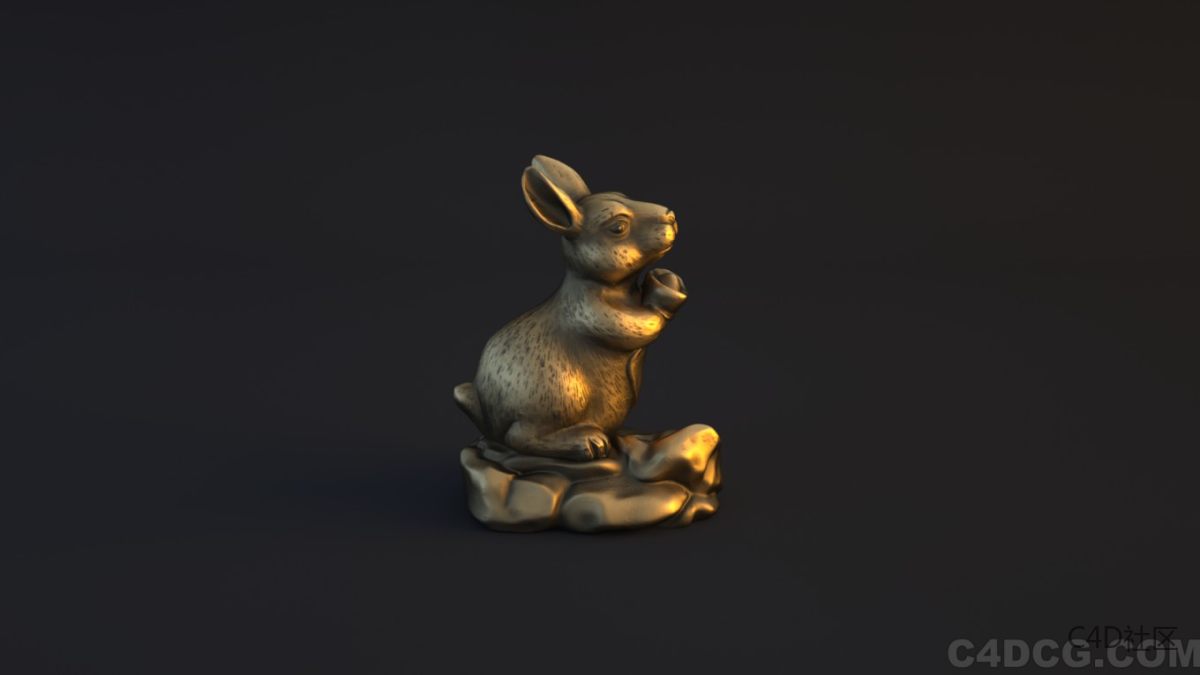 十二生肖模型-兔子