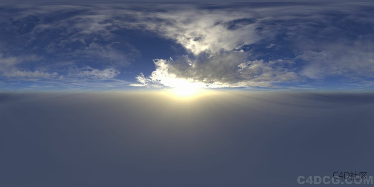 4K-HDRI-全景天空-云层丰富日出