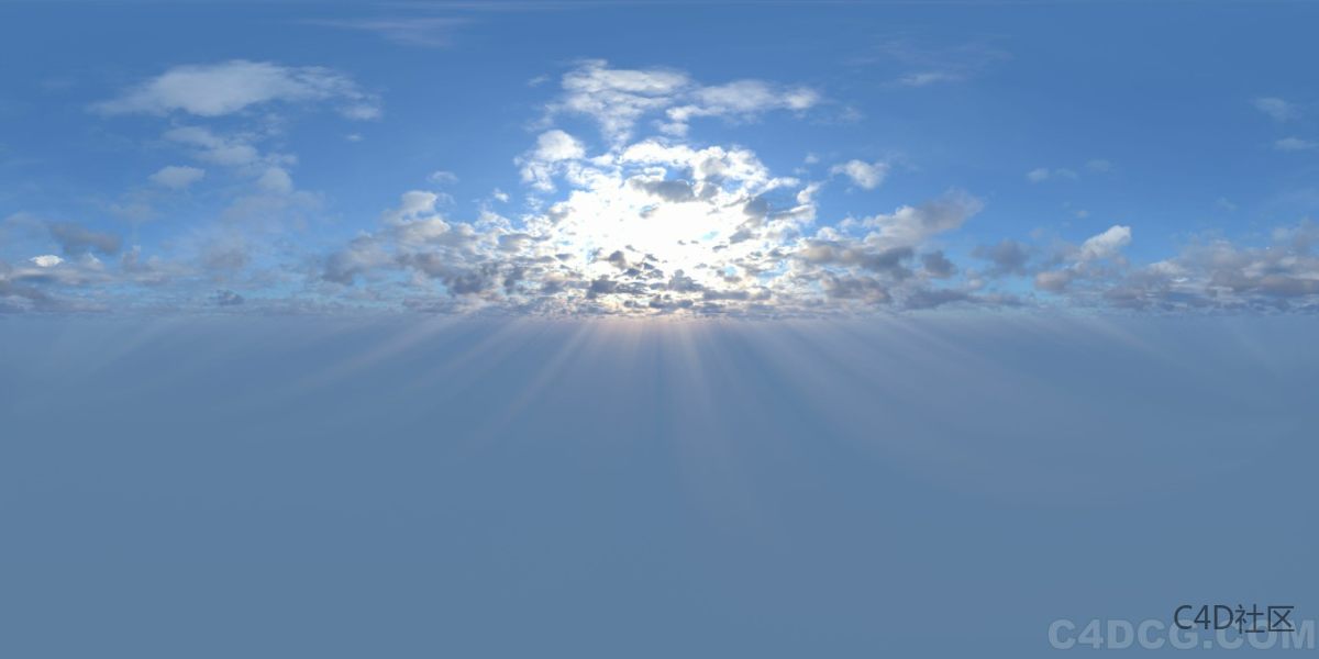 4K-HDRI-全景天空-耶和光太阳光斑