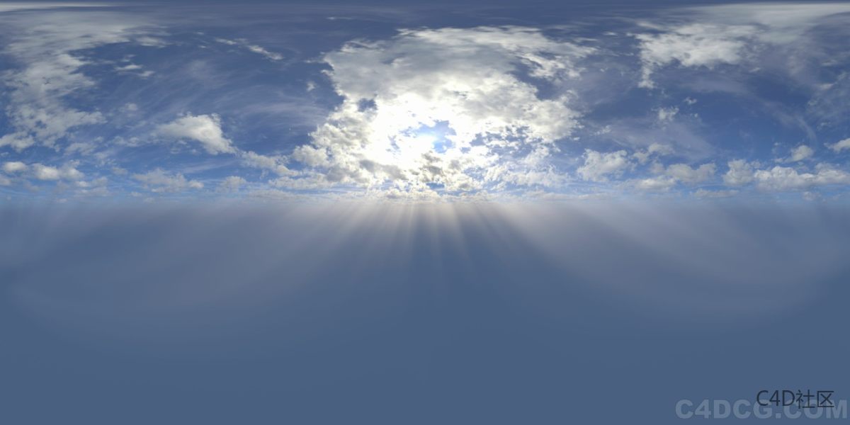 4K-HDRI-全景天空-天空云层很丰富