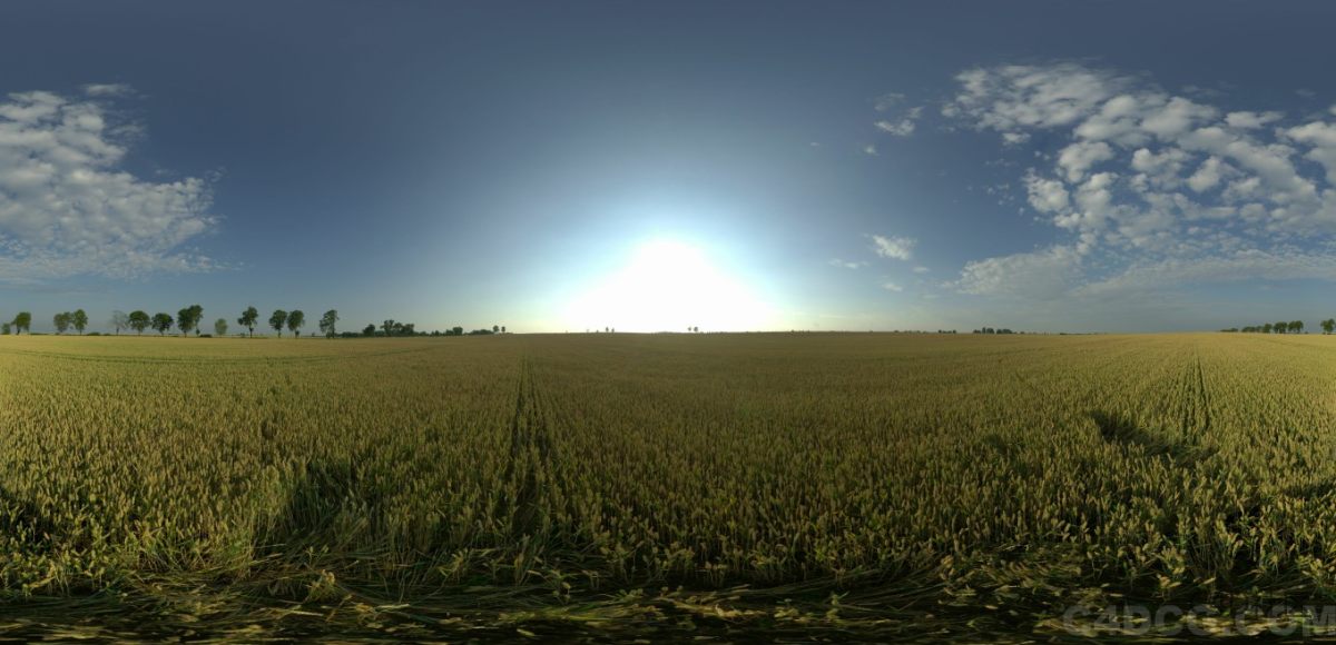 6K全景天空HDRI贴图-日出拂晓时分