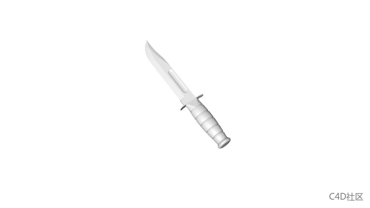 高精度匕首军刺模型（含材质）