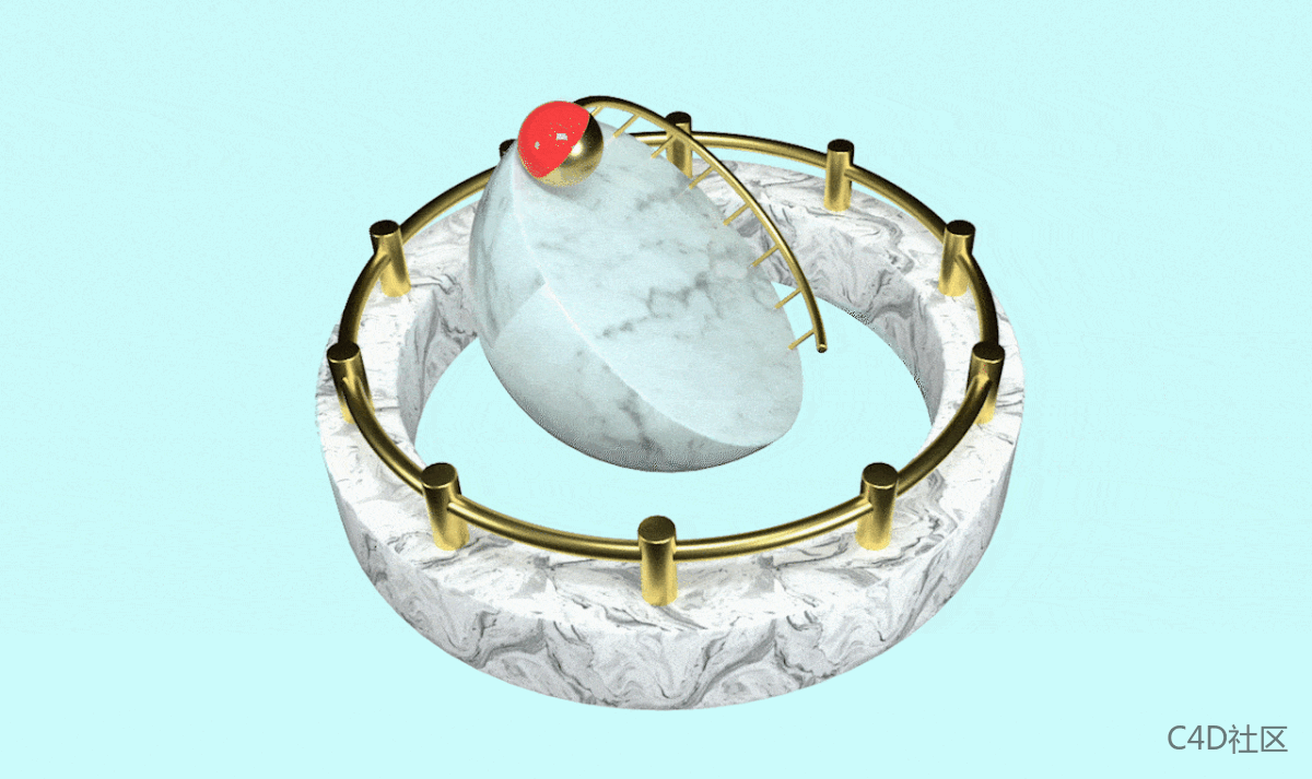 C4D父子集旋转动画-加深父子集的控制逻辑