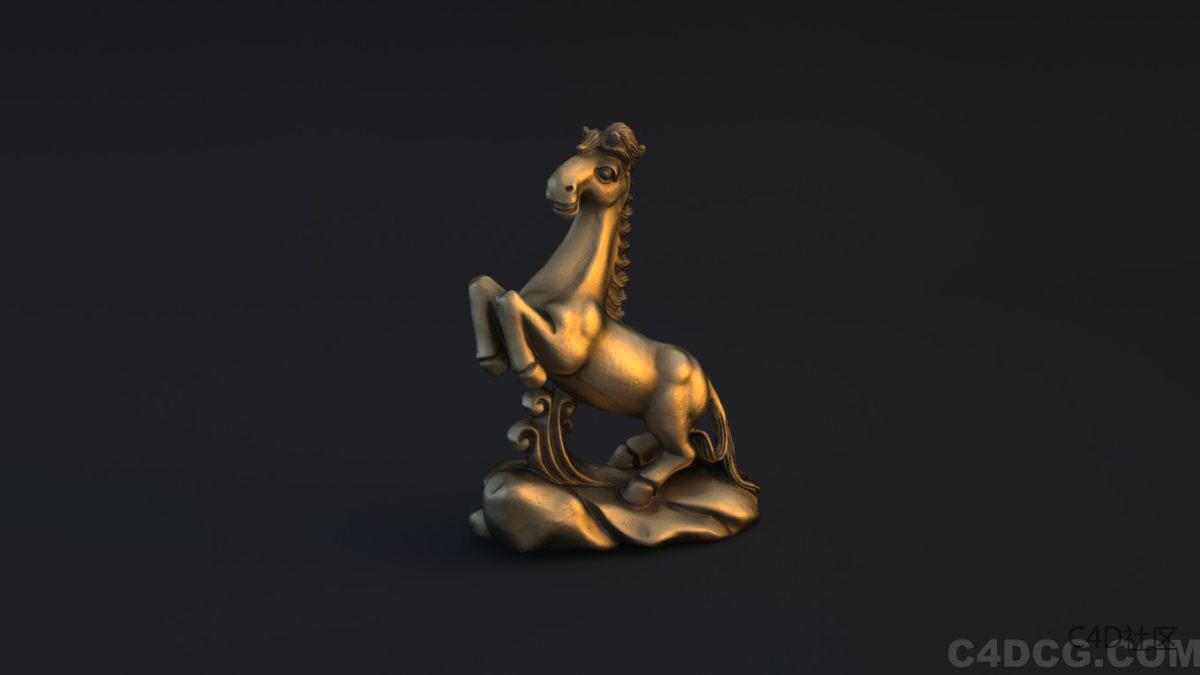 十二生肖模型-马